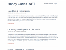 Tablet Screenshot of haneycodes.net